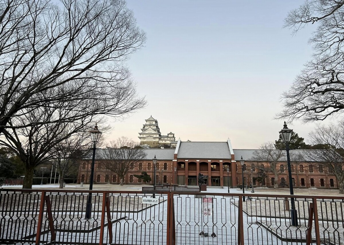 2025年2月8日の雪景色 姫路城