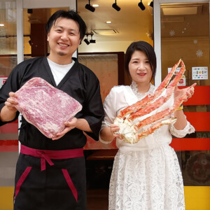 姫路・みゆき通りにカニ食べ放題専門店