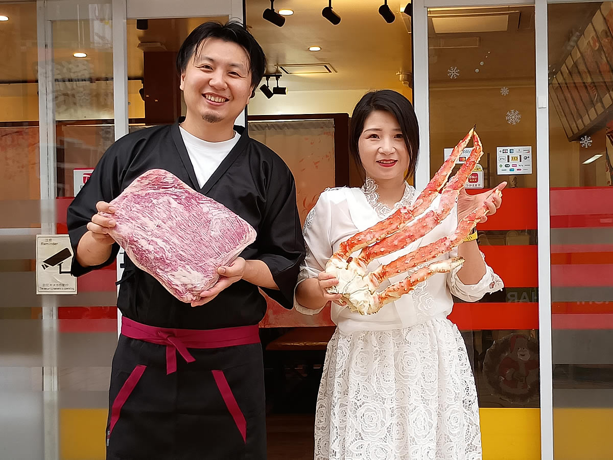 姫路・みゆき通りにカニ食べ放題専門店