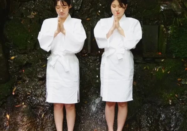 姫路　光明寺　滝行