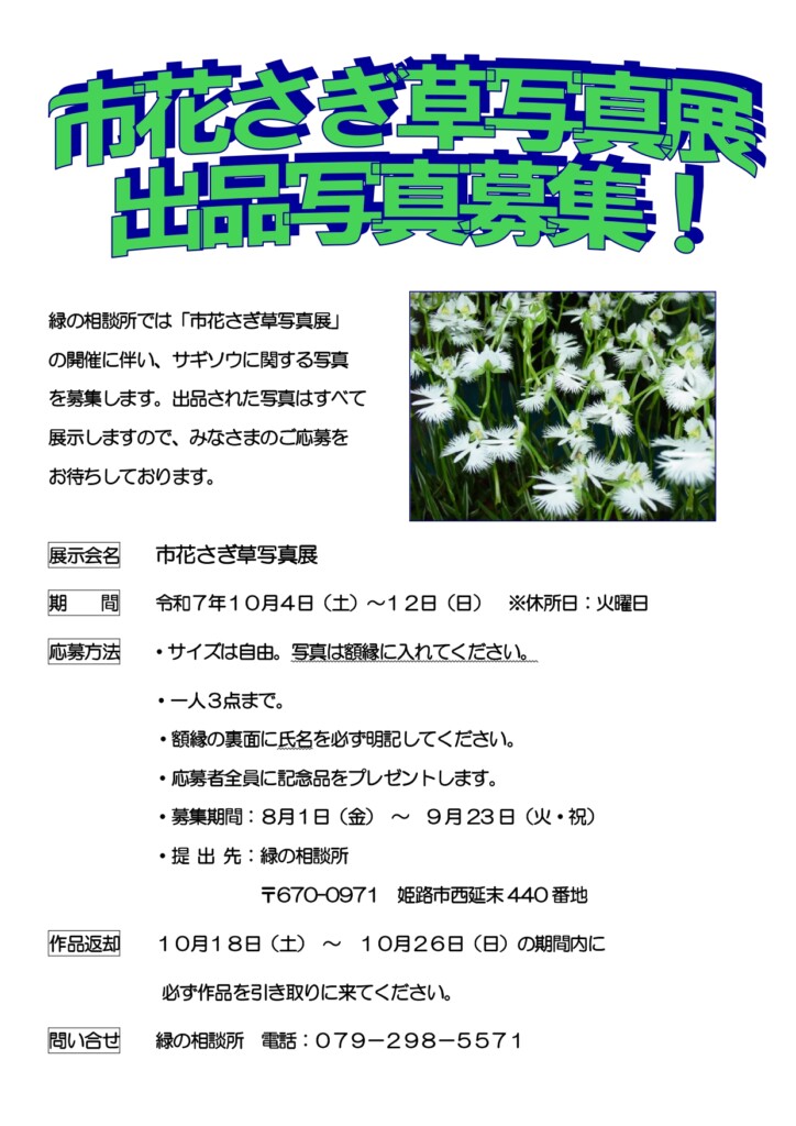 姫路 しらさぎ草写真展