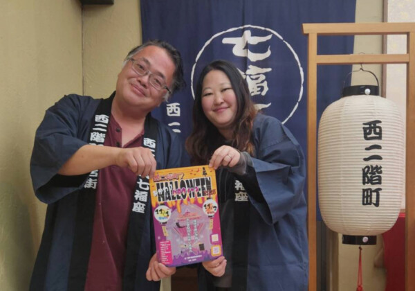 姫路 西二階町商店街振興組合・理事の内海芳彦さん（左）