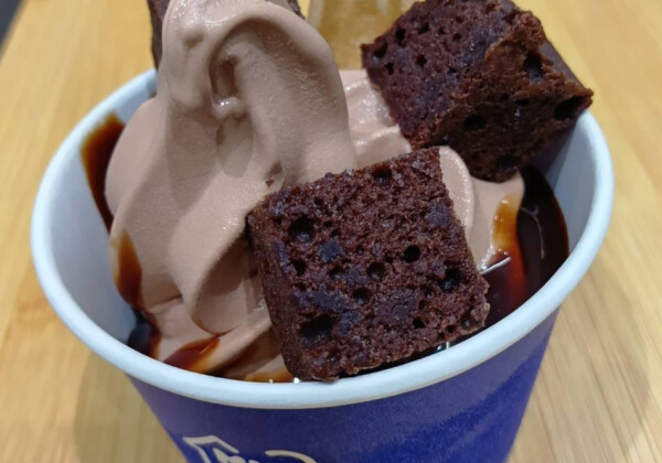 withミニストップ　山陽百貨店　チョコソフト